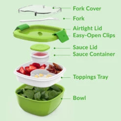 Bentgo Salad Container (2-Pack) -Bentgo Kitchen Sales Store 2PK BGOSAL G 7