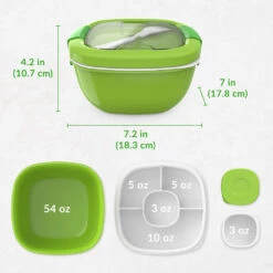 Bentgo Salad Container (2-Pack) -Bentgo Kitchen Sales Store 2PK BGOSAL G 8