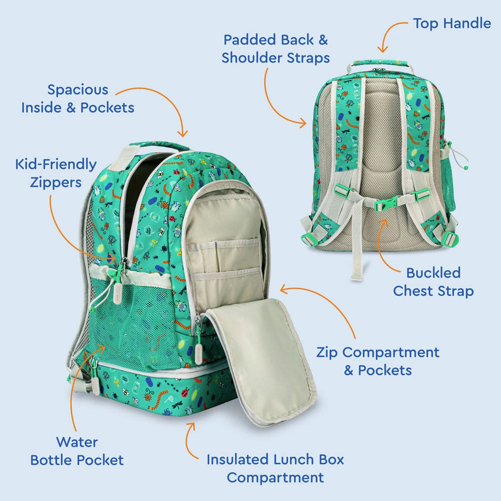 Bentgo Kids Prints 2-in-1 Backpack & Lunch Bag 2 Bentgo Kids Prints 2-in-1 Backpack & Lunch Bag - Image 2