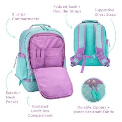 Bentgo Kids Chill Lunch Box & Prints Backpack -Bentgo Kitchen Sales Store BGBKPAK MMD BGOCHL F 6