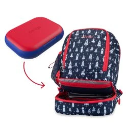 Bentgo Kids Chill Lunch Box & Prints Backpack -Bentgo Kitchen Sales Store BGBKPAK RKT BGOCHL R 3