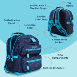 Bentgo Kids Backpack -Bentgo Kitchen Sales Store BGBKPAKV2 BLSP 3
