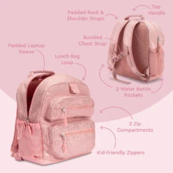 Bentgo Kids Backpack -Bentgo Kitchen Sales Store BGBKPAKV2 PPGL 3