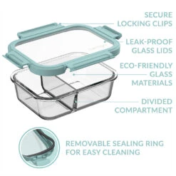 Bentgo Glass Leak-Proof Meal Prep Set (8pc) -Bentgo Kitchen Sales Store BGGLSPK1 CO 6