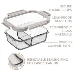 Bentgo Glass Leak-Proof Meal Prep Set (8pc) -Bentgo Kitchen Sales Store BGGLSPK1 WS 6