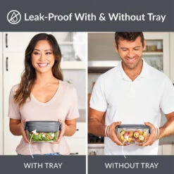 Bentgo Glass Salad Container (2-Pack) -Bentgo Kitchen Sales Store BGLASSAL DG 2 1218c8a4 3a72 4758 975f ad214d10b037