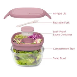 Bentgo Glass Salad Container -Bentgo Kitchen Sales Store BGLASSAL R 5