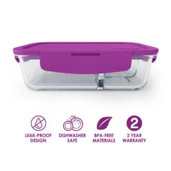 Bentgo Glass Lunch Container -Bentgo Kitchen Sales Store BGOGLS P 3B