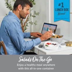 Bentgo All-in-One Salad Container -Bentgo Kitchen Sales Store BGOSAL Y 2