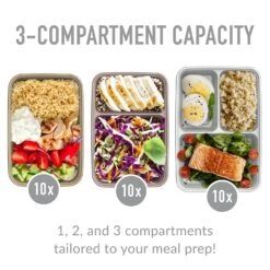 Bentgo Prep Deluxe Bag & 60-Piece Meal Prep Container Set -Bentgo Kitchen Sales Store BGPRBDL3 SDM 6