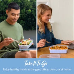 Bentgo Prep 1-Compartment Meal Prep Containers -Bentgo Kitchen Sales Store BGPRP1 PW 3