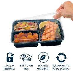 Bentgo Prep 3-Compartment Meal Prep Containers -Bentgo Kitchen Sales Store BGPRP3 NB 4 10499402 b3ac 4f71 ad4d 0def2c094945