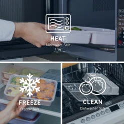 Bentgo Prep 3-Compartment Meal Prep Containers -Bentgo Kitchen Sales Store BGPRP3 NB 5 c4d06888 6008 4ea3 974f 166c8cfd24e2