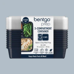 Bentgo Prep 3-Compartment Meal Prep Containers -Bentgo Kitchen Sales Store BGPRP3 NB 8 4d1624df 37c7 49b4 9173 63144cc524f3
