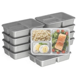 Bentgo Prep 3-Compartment Meal Prep Containers -Bentgo Kitchen Sales Store BGPRP3 SV f04b8c09 5ae4 450b 83c0 32187daf0dd8
