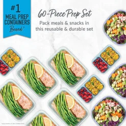 Bentgo Prep 60-Piece Variety Meal Prep Kit -Bentgo Kitchen Sales Store BGPRPAK5 P 2B