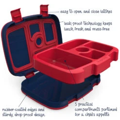 Bentgo Kids Prints Lunch Box, Lunch Bag, & Ice Packs -Bentgo Kitchen Sales Store BGPTBDL2 RKT 4