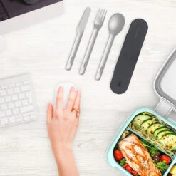 Bentgo Stainless Steel Travel Utensil Set -Bentgo Kitchen Sales Store BGSSUT CB 2