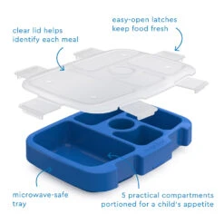 Bentgo Kids Tray With Transparent Cover -Bentgo Kitchen Sales Store BKTRAY B 4