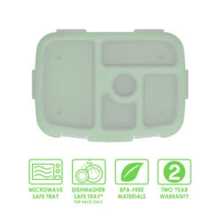 Bentgo Kids Tray With Transparent Cover -Bentgo Kitchen Sales Store BKTRAY G 2