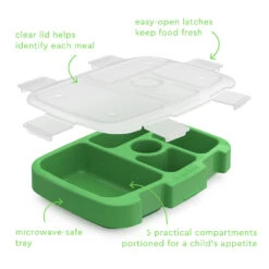Bentgo Kids Tray With Transparent Cover -Bentgo Kitchen Sales Store BKTRAY G 4