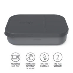 Bentgo Modern Tray With Matte Lid -Bentgo Kitchen Sales Store BMDTRAY DG 3