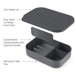 Bentgo Modern Tray With Matte Lid -Bentgo Kitchen Sales Store BMDTRAY DG 5