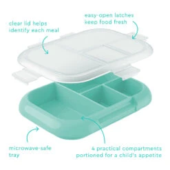 Bentgo Kids Chill Tray With Transparent Cover -Bentgo Kitchen Sales Store Bentgo chill replacement tray aqua 3