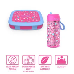 Bentgo Kids Prints Lunch Box & Water Bottle -Bentgo Kitchen Sales Store bentgo lunch box bottle bundle rainbow 3