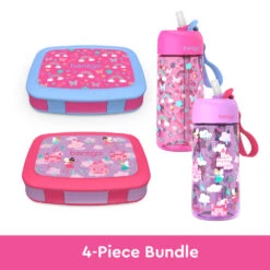 Bentgo Kids Prints Lunch Boxes & Water Bottles 28 Bentgo Kids Prints Lunch Boxes & Water Bottles -Bentgo Kitchen Sales Store bentgo lunch box bottle bundle rainbow fairy 1