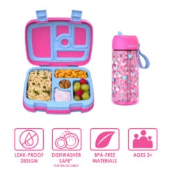 Bentgo Kids Prints Lunch Boxes & Water Bottles 30 Bentgo Kids Prints Lunch Boxes & Water Bottles -Bentgo Kitchen Sales Store bentgo lunch box bottle bundle rainbow fairy 3