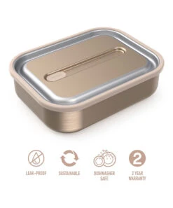 Gold Stainless Steel Leak-Proof Lunch Box -Bentgo Kitchen Sales Store zu102518702 alt 2 tm1641935421