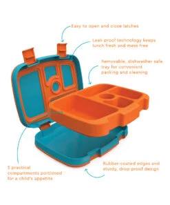 Orange & Blue Planes Five-Compartment Lunch Box -Bentgo Kitchen Sales Store zu105942216 alt 2 tm1653657405