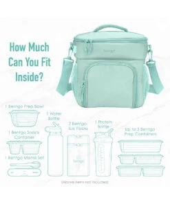 Coastal Aqua Prep Deluxe Multi-Meal Bag -Bentgo Kitchen Sales Store zu105953850 alt 3 tm1653657405