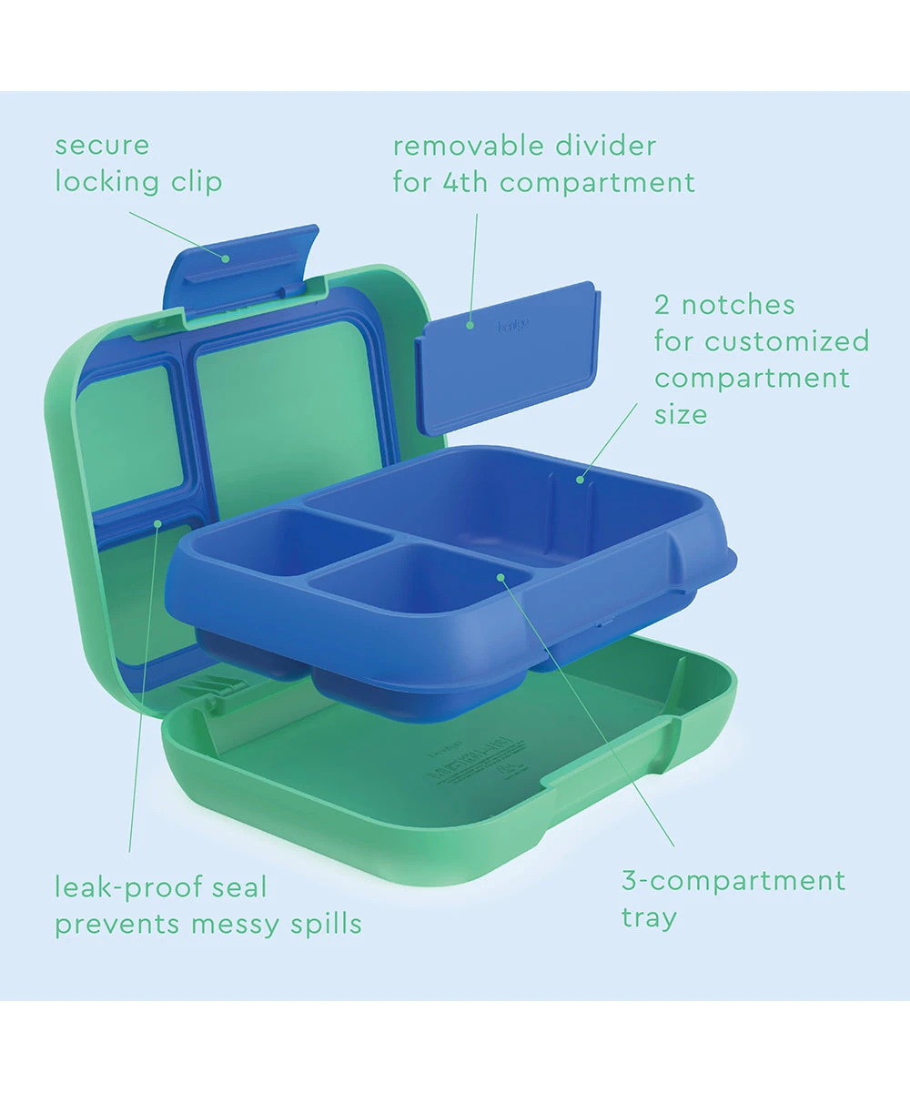 Spring Green & Blue Pop Leak-Proof Lunch Box 3 Spring Green & Blue Pop Leak-Proof Lunch Box - Image 3
