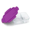 Purple Glass Snack Container