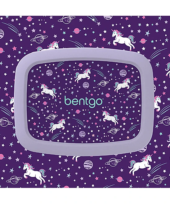 Purple & Lilac Kids Prints Unicorn Bento Box 3 Purple & Lilac Kids Prints Unicorn Bento Box - Image 3