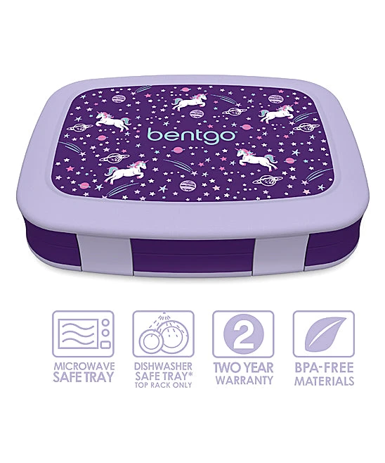 Purple & Lilac Kids Prints Unicorn Bento Box 4 Purple & Lilac Kids Prints Unicorn Bento Box - Image 4