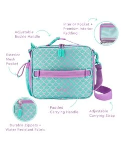 Aqua & Pink Mermaid Scale Lunch Tote -Bentgo Kitchen Sales Store zu95758361 alt 4 tm1623779515