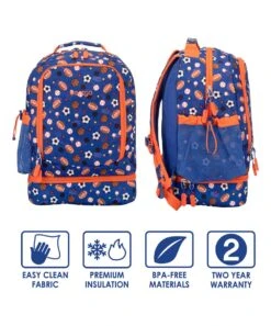 Blue & Orange Sports Ball Insulated Backpack -Bentgo Kitchen Sales Store zu95758370 alt 2 tm1623779515